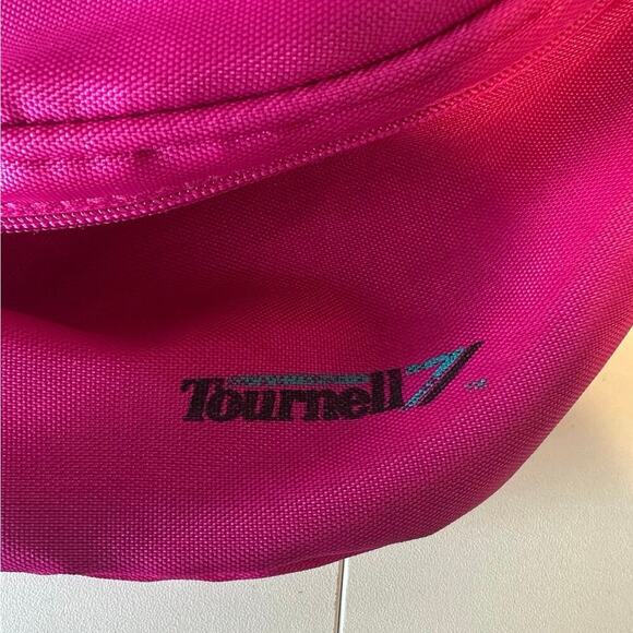 Vintage 90s Y2K Tournell Zip Fanny Pack Adjustable Waist Buckle Closure Pink - Picture 3 of 8